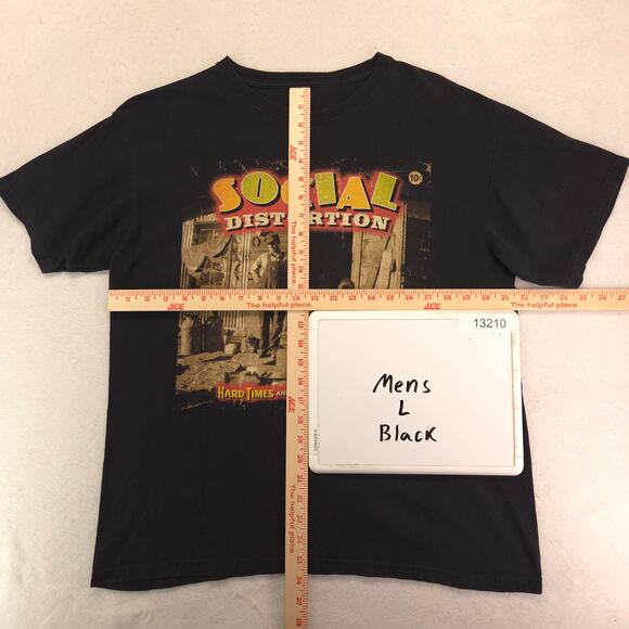 Social Distortion Hard Times and Nursery Rhymes Band Shirt Mens Size L Black - Picture 5 of 9